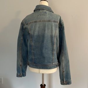 Denim jacket size L (14-16) Lands’ End .  No tags but never worn.